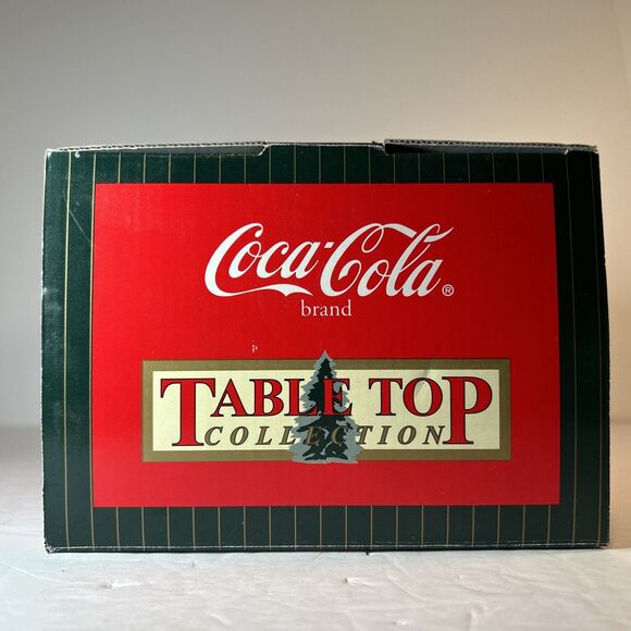 Coca-Cola 1999 Polar Bear Mercury Glass Figurine Enesco Tabletop w/ Box - Picture 5 of 6